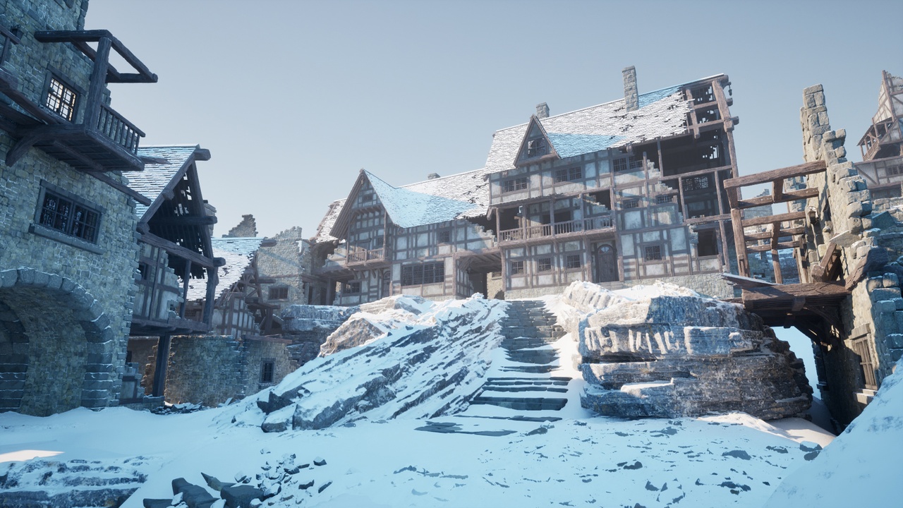 Media 1 for listing Mega Modular Pack: Medieval Town & Winter Ruins