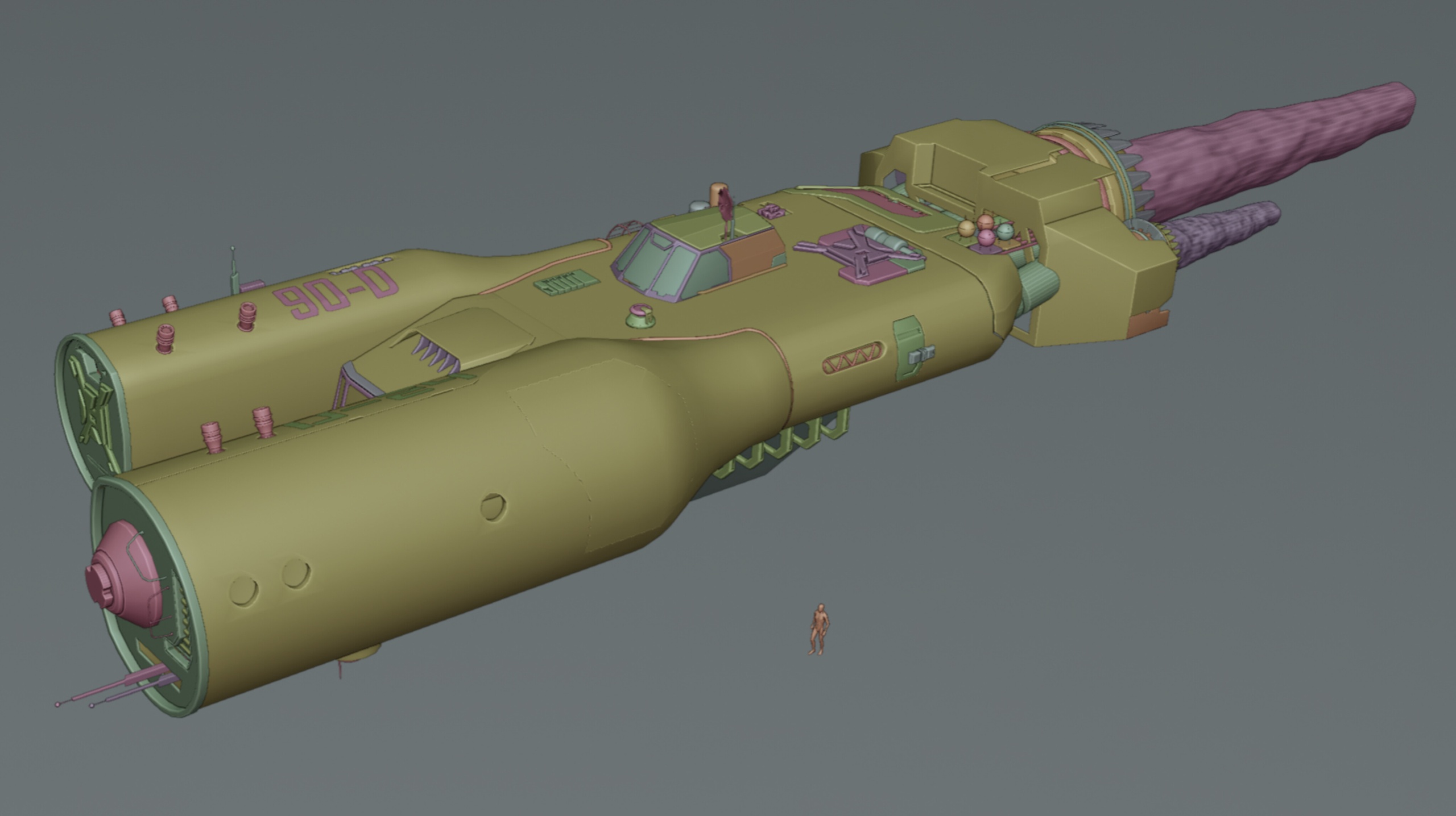 Media 1 for listing 3d Spaceship Model