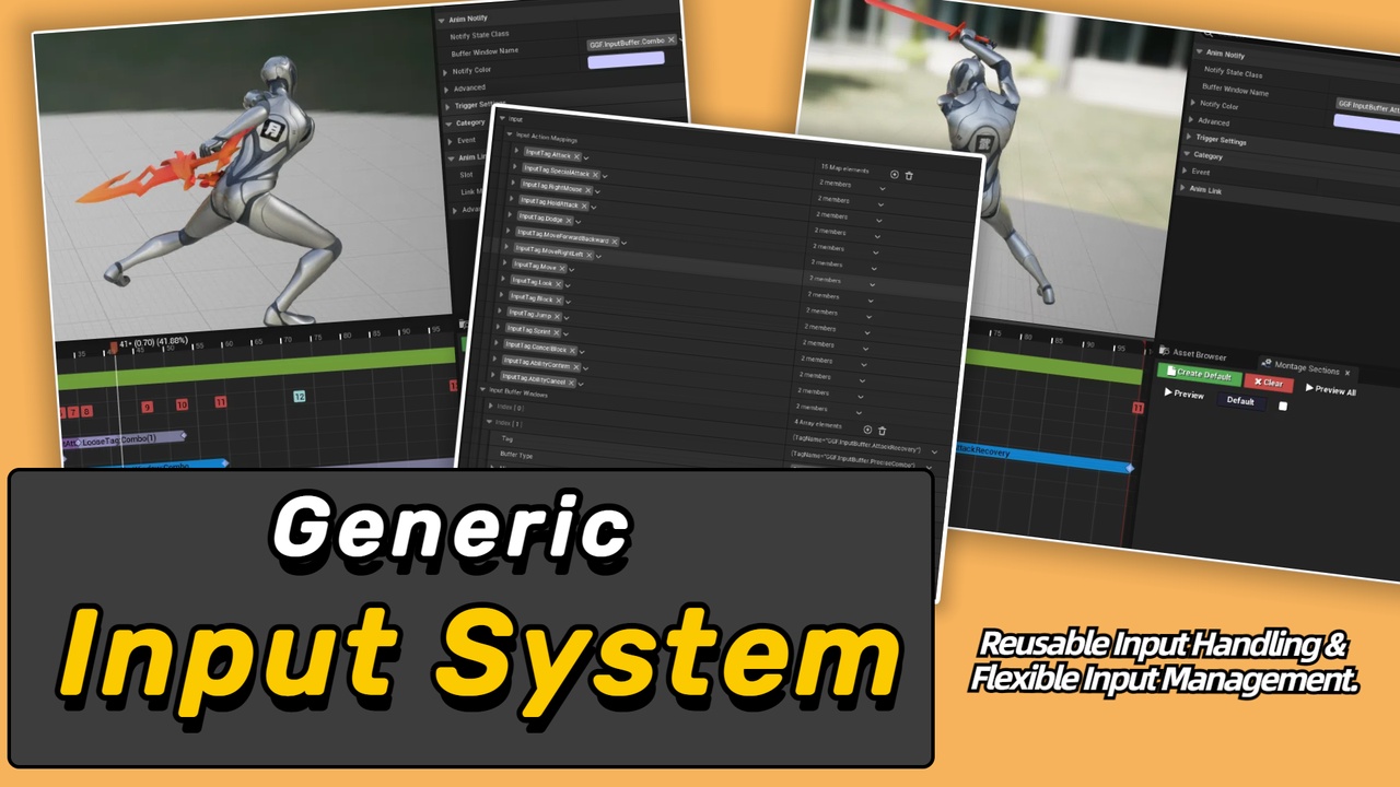 Media 1 for listing Generic Input System - Reusable Input Handling and Flexible Input Management.