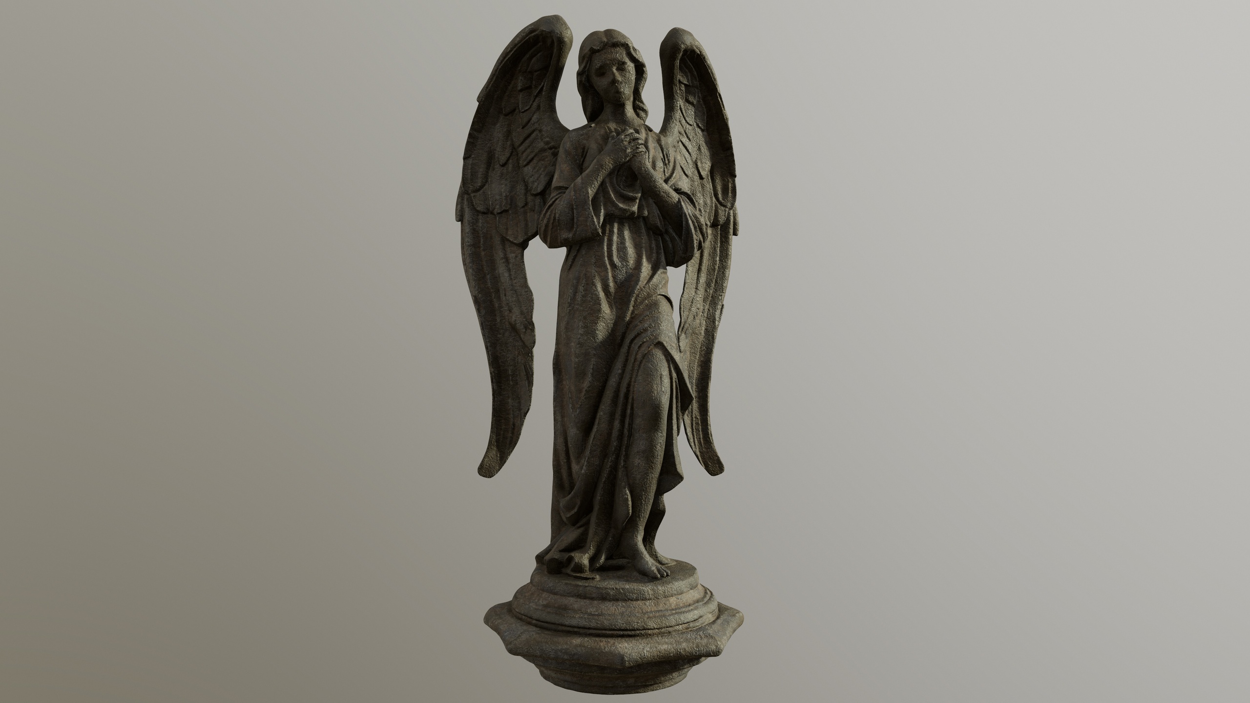 Media 1 for listing Stone Angel Statue