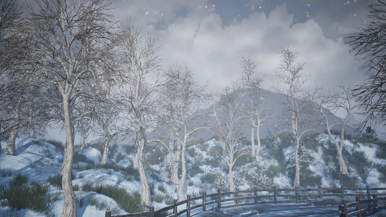 Media 1 for listing Realistic Mid Poly Winter Trees 33P