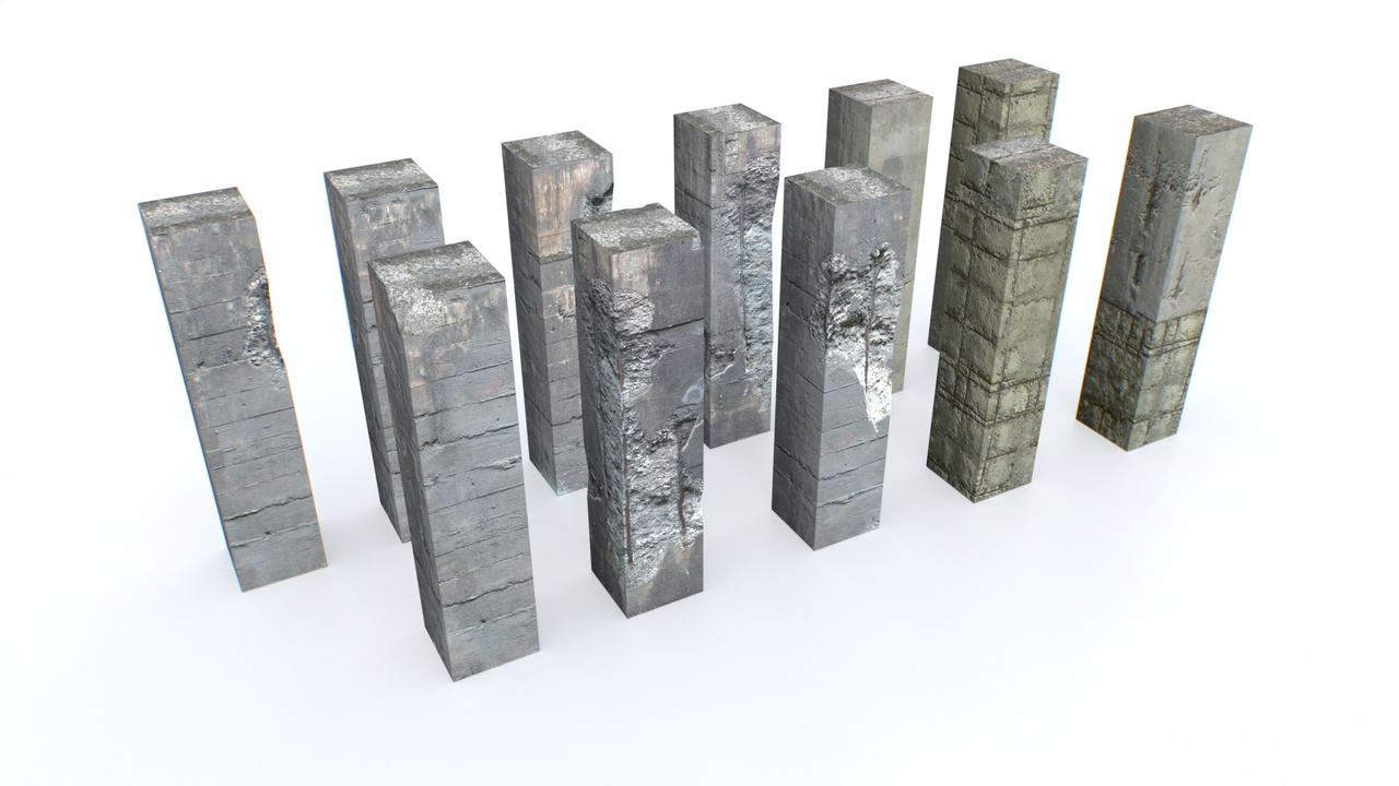 Media 1 for listing Damaged Columns Pack