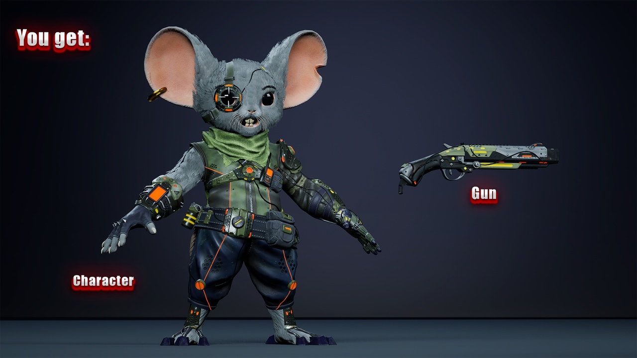 Media 1 for listing Alien Mouse