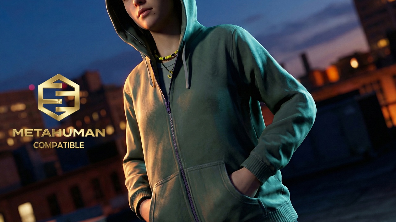 Media 1 for listing Urban Zip Front Hooded Sweatshirt Casual Street Hoodie for Modern Female Looks
