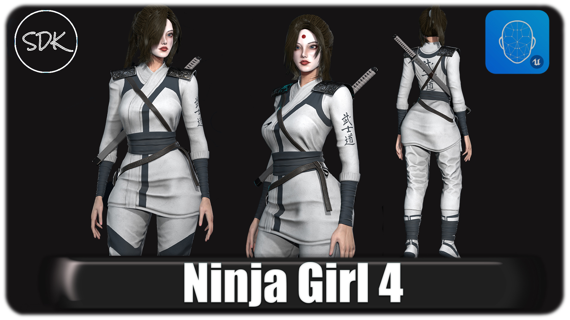 Ninja Girl 4 (Modular) | Fab