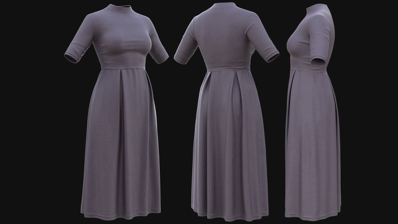 Media 1 for listing 3D Dress Model For Metahuman 110 & UE5 Skeletons - Rigged