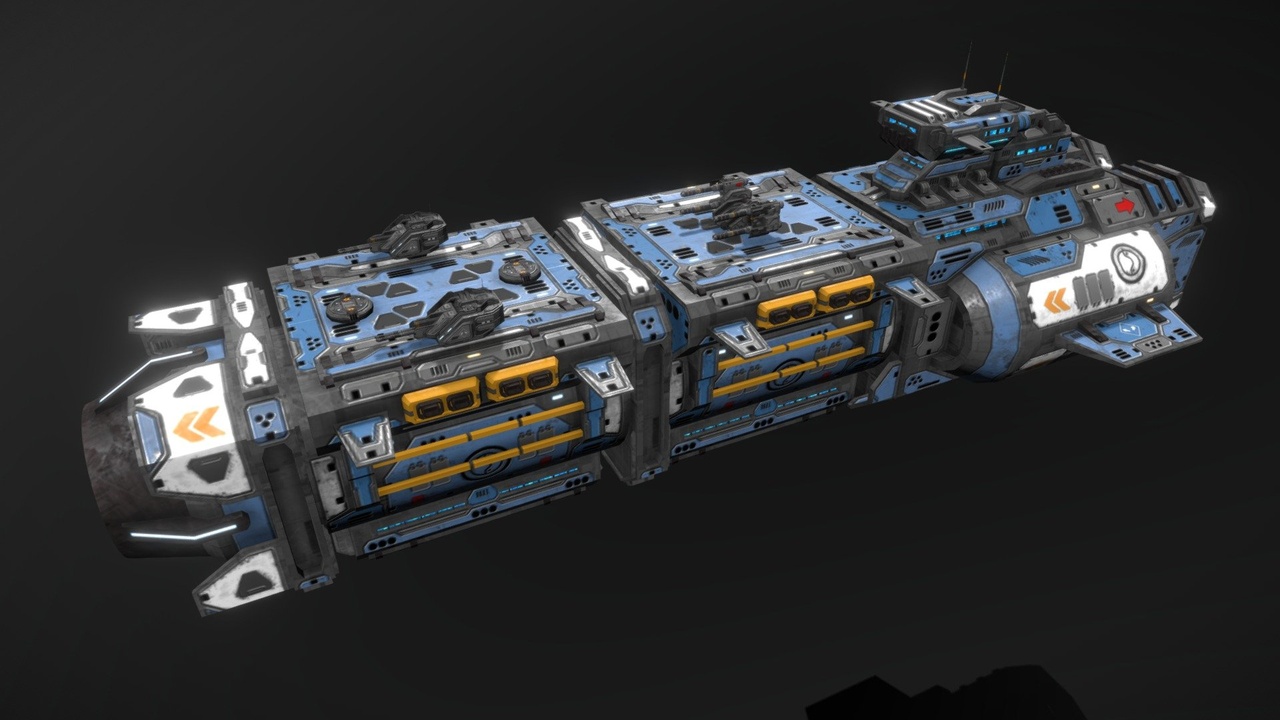 Media 1 for listing Scifi Frigate Rhino Spaceship