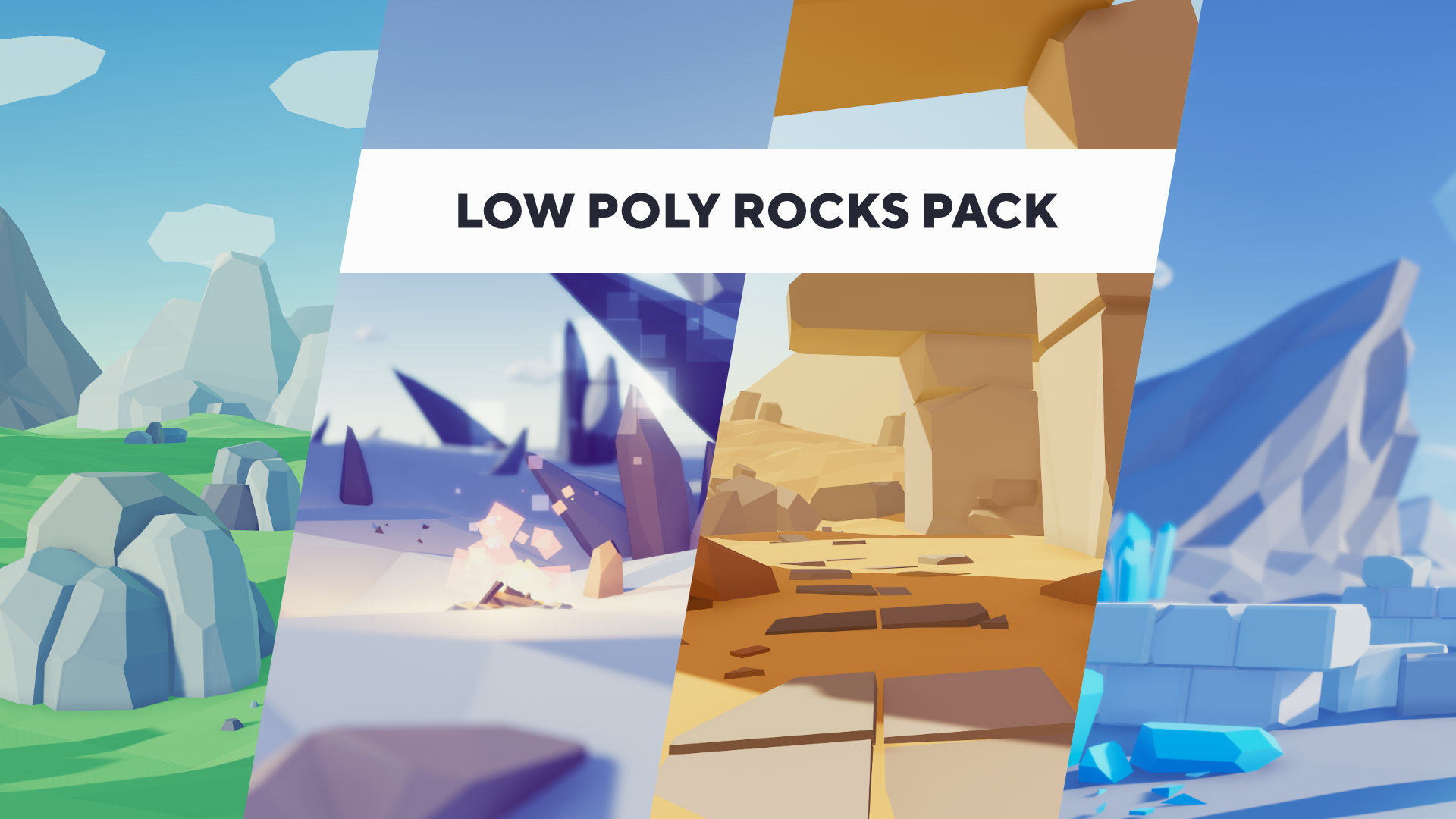 Low Poly Rocks Pack | Fab