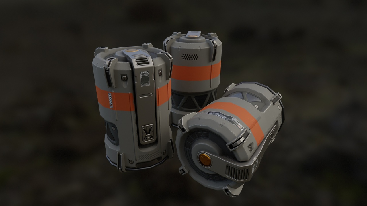 Media 1 for listing Sci-Fi Oil Drum A,Can,OilTank,bucket, Fuel drum,petrol tank