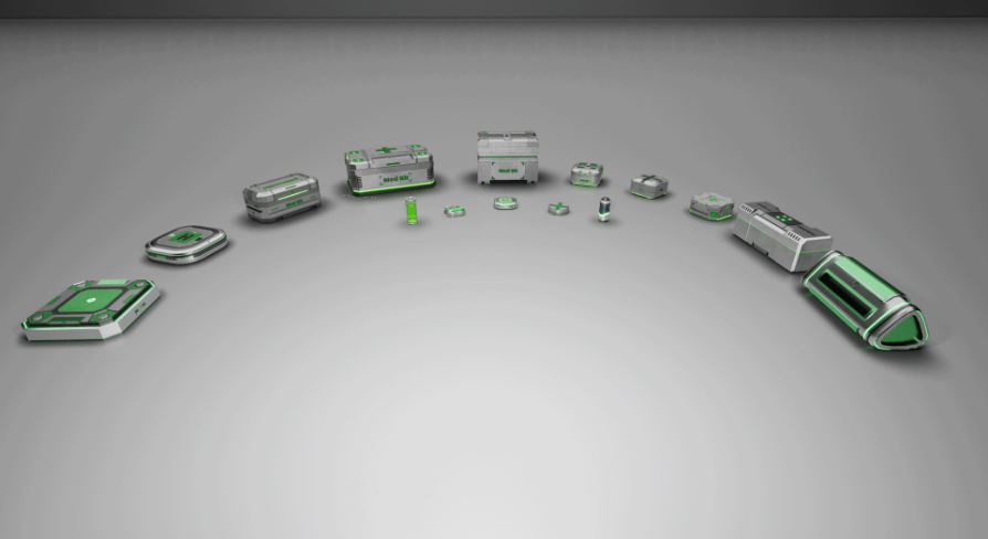 Sci-Fi Health Pack | Fab