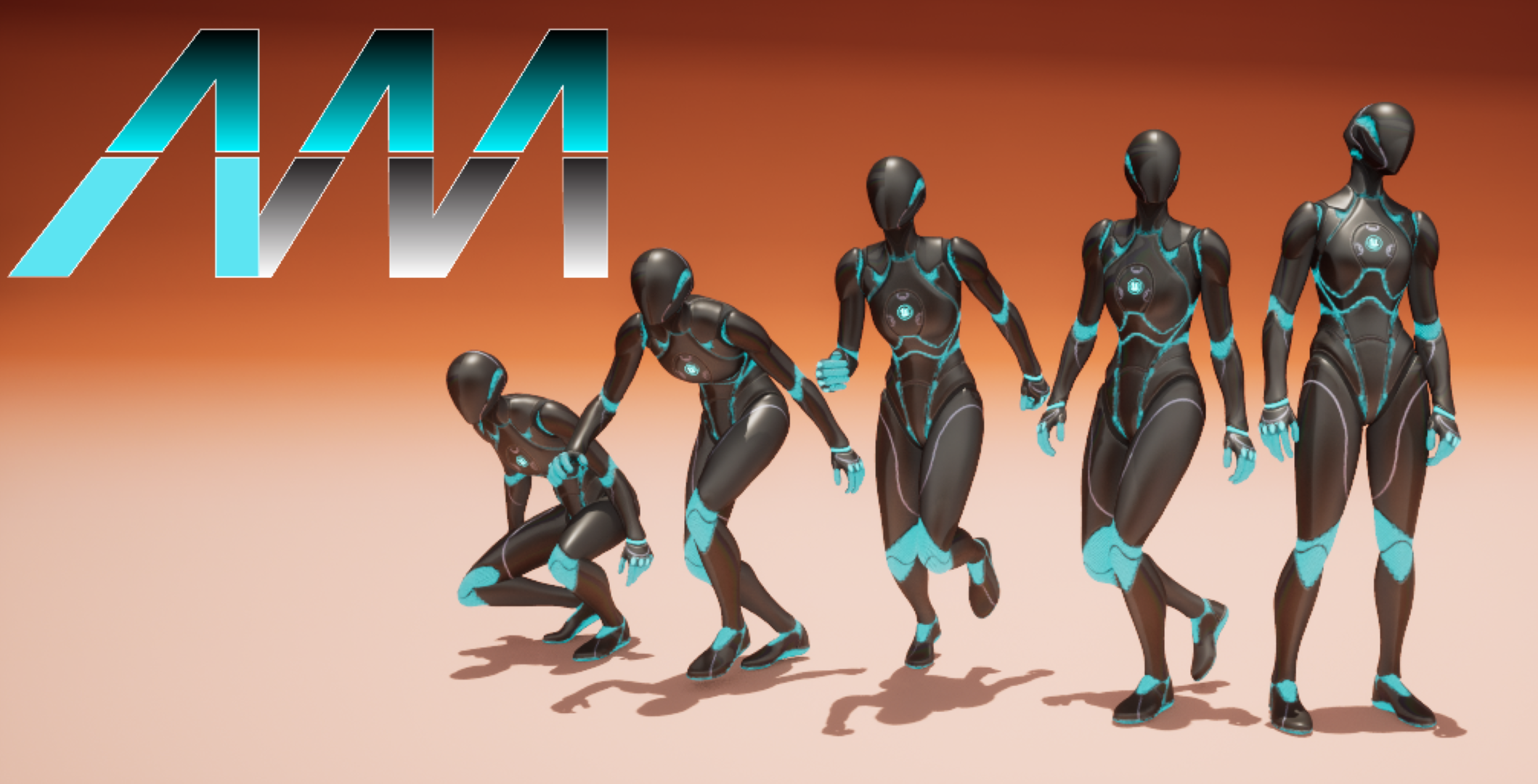 Animated Female Locomotion Set