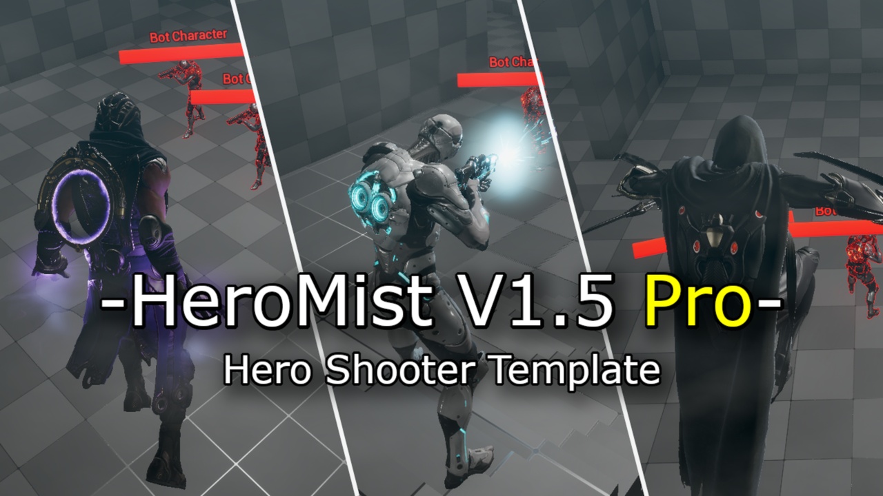 Media 1 for listing HeroMist V1.5 Pro - Hero Shooter Template