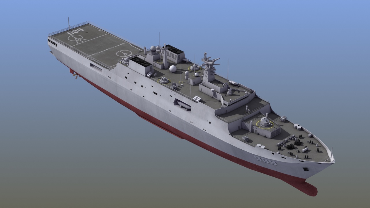 Media 1 for listing Type 071 Yuzhao Class Amphibious Transport Dock Ship Chinese Navy