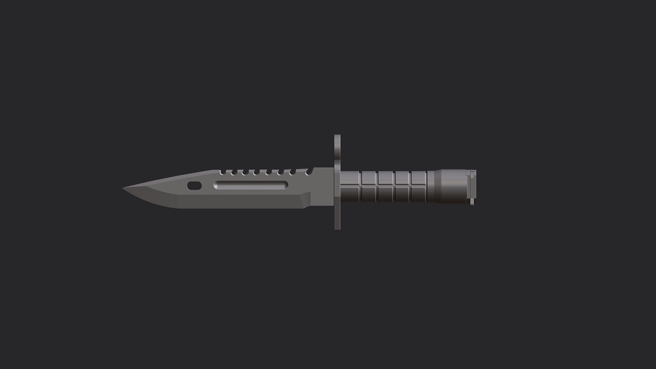 Media 1 for listing M9 Bayonet – Disassemblable 3D Printable Model