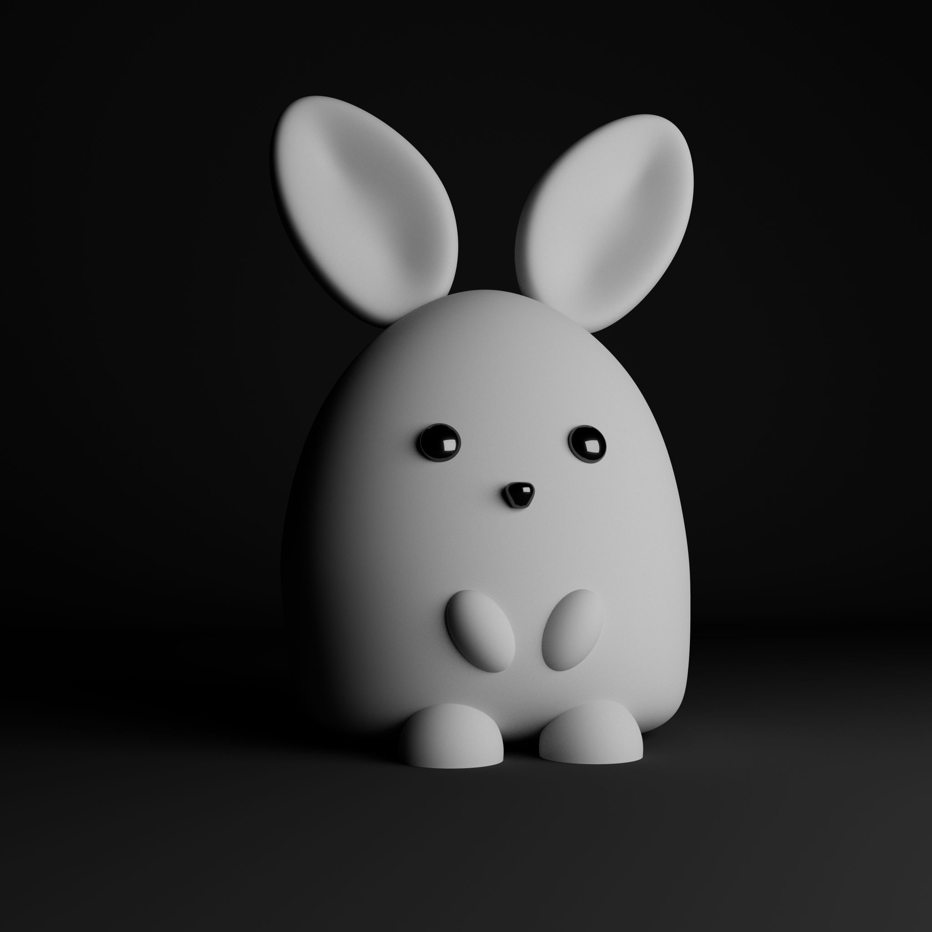 Media 1 for listing Minimalist Cute Bunny 3D Model