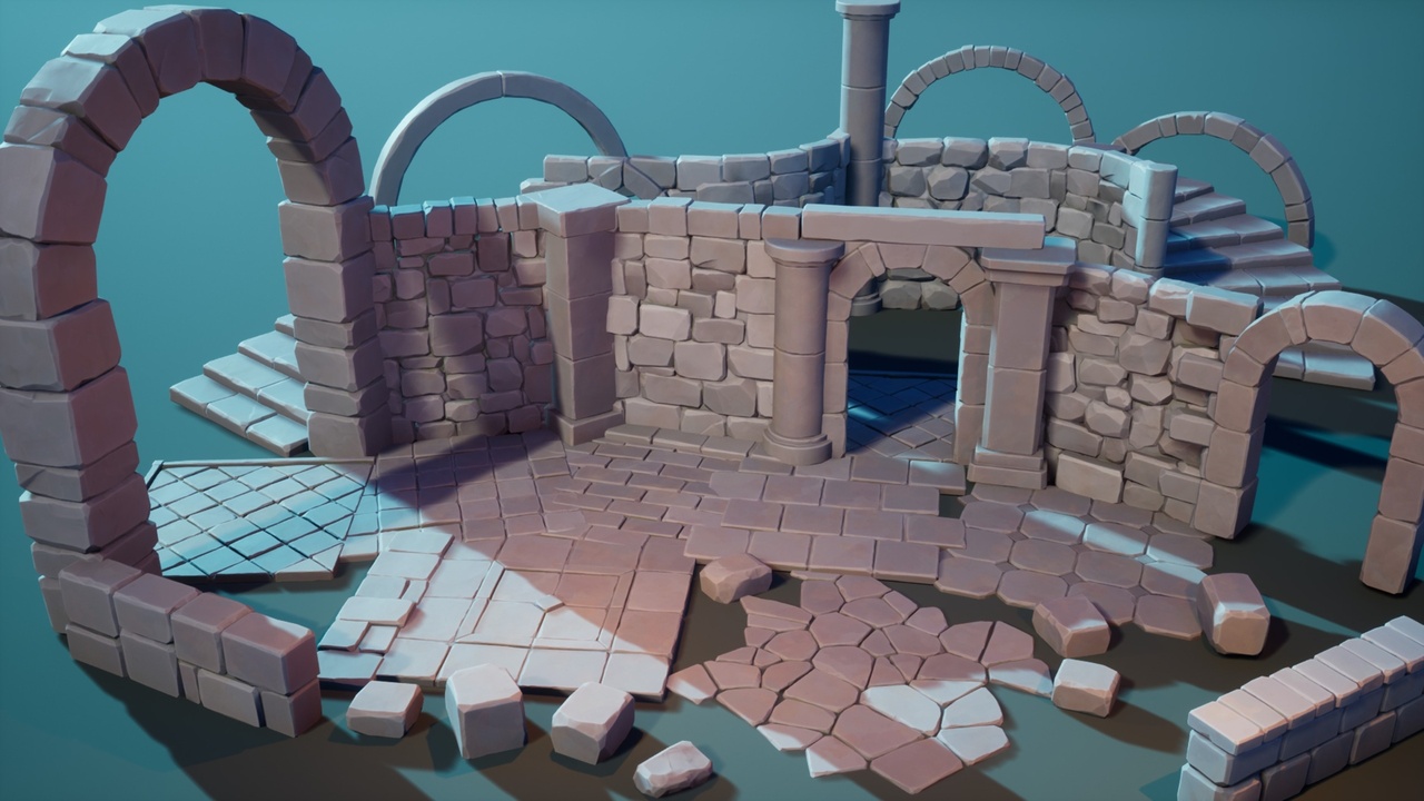 Media 1 for listing Stylized Medieval Stone Kit