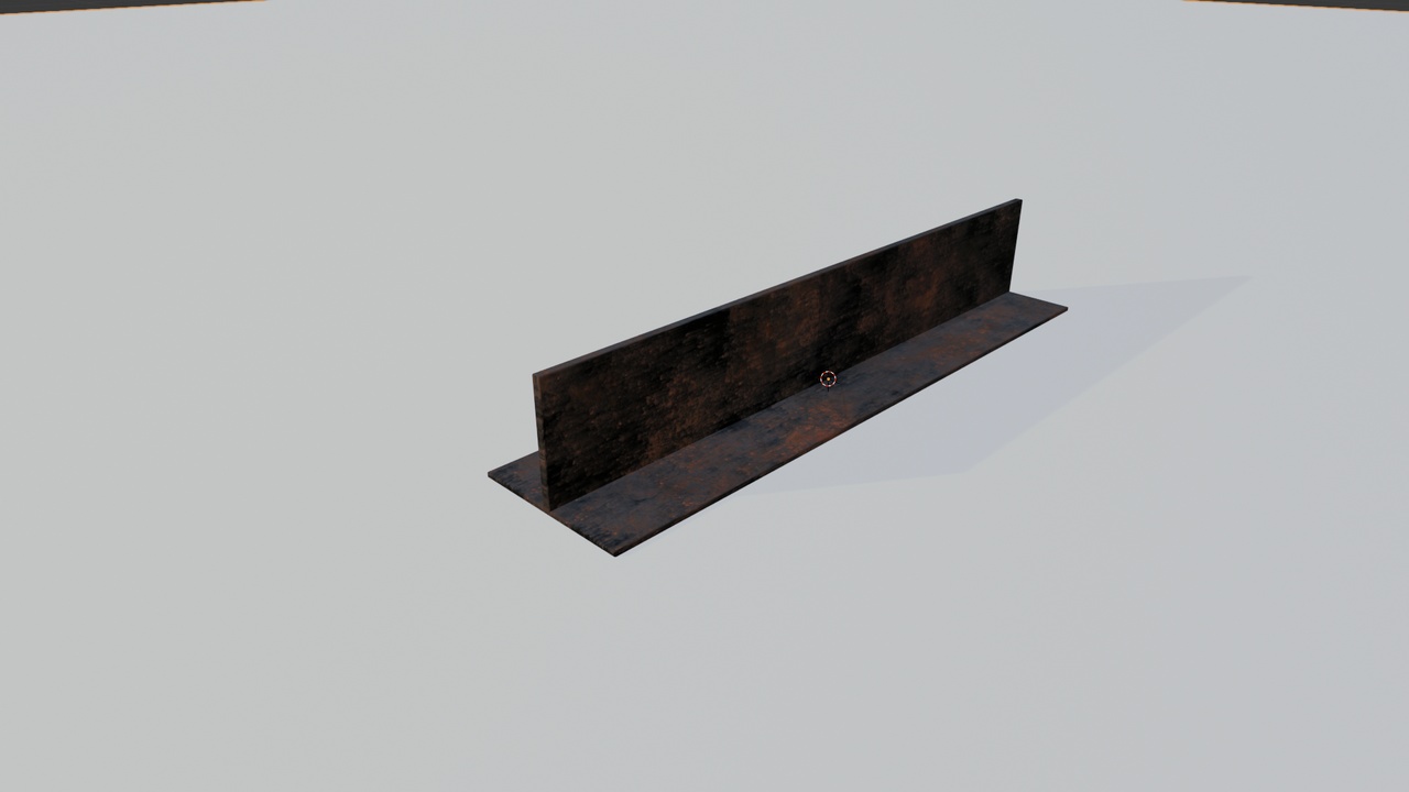 Media 1 for listing Rusty Industrial Metal Bench | Weathered Steel Park Bench