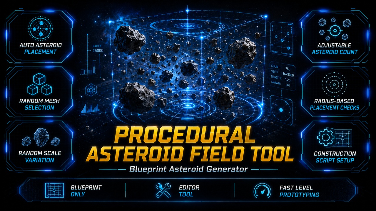 Media 1 for listing Procedural Asteroid Field Tool