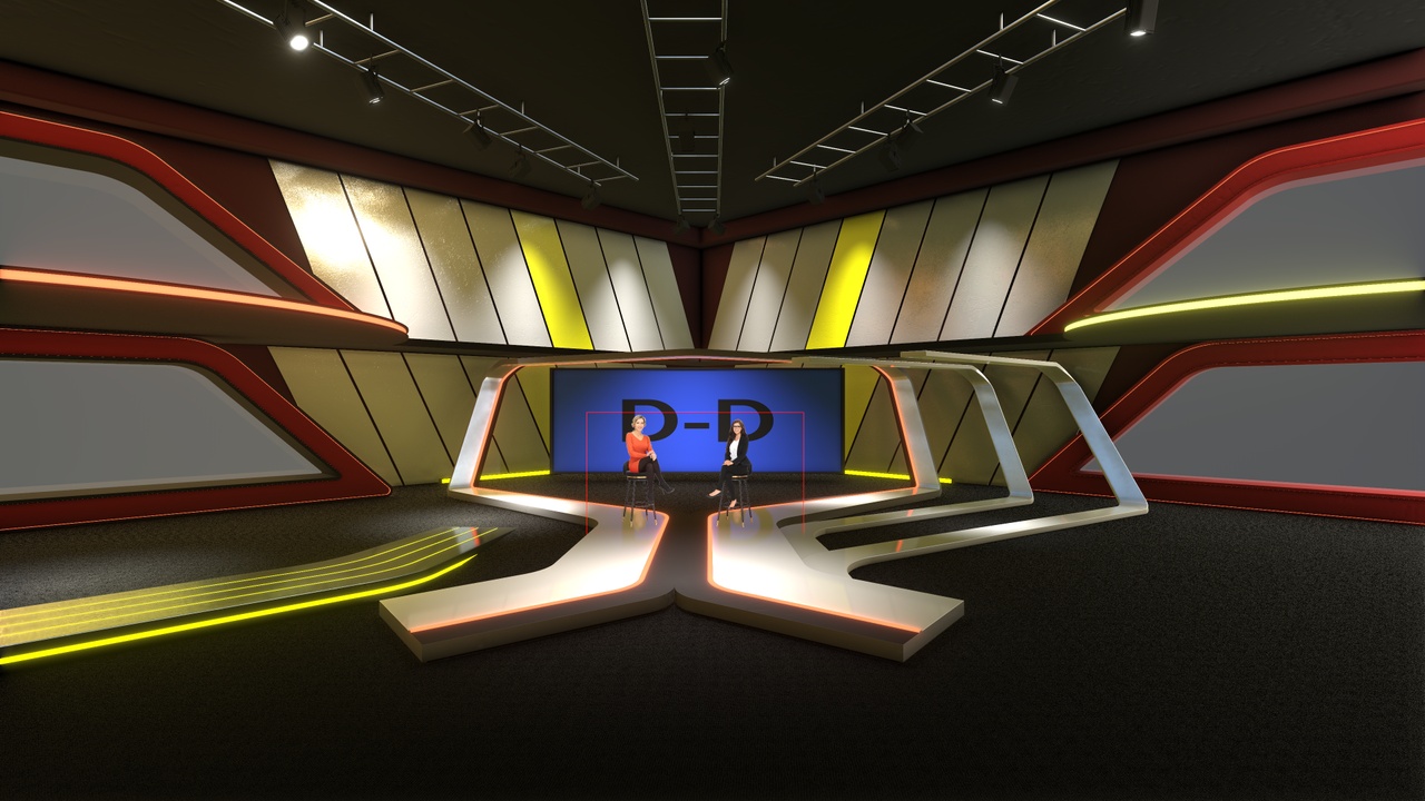 File multimediali per l'articolo VORTEX Y – Futuristic Debate & Broadcast Studio: 1