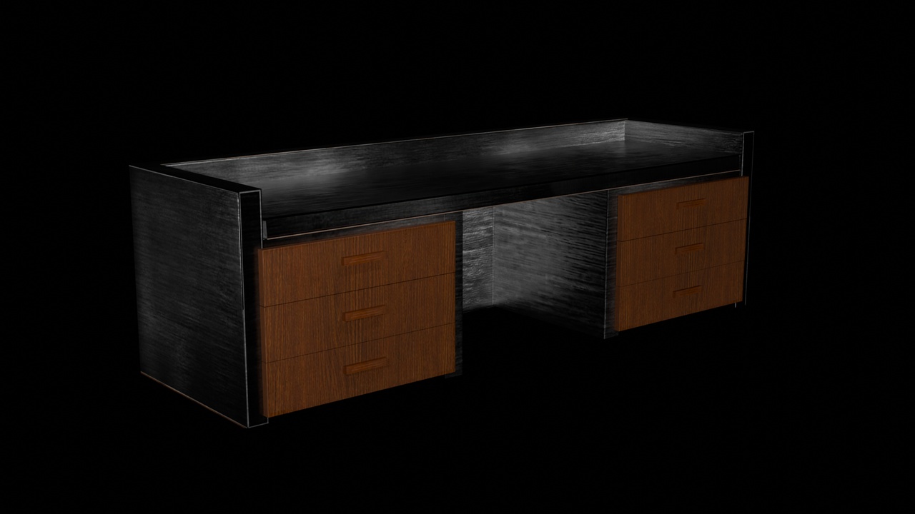 Media 1 for listing Realistic Game-Ready Office Desk Low Poly 4k