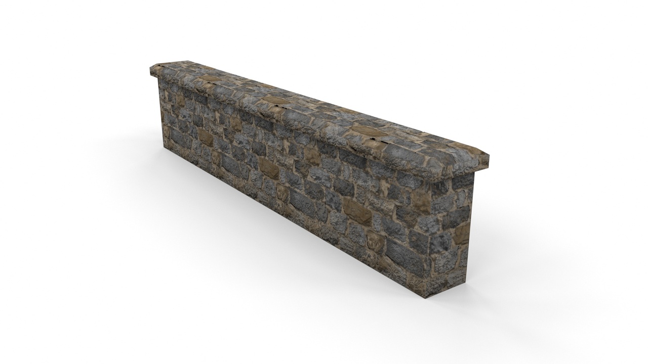 Media 1 for listing Modular Medieval Wall – Clean 01
