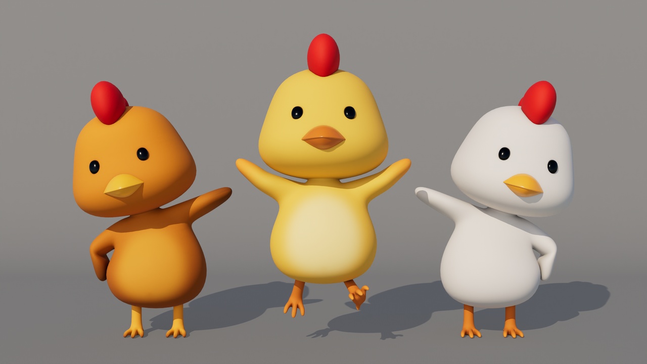 Media 1 for listing Rigged Cartoon Chicken