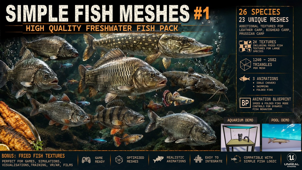 Media 1 for listing Simple fish meshes #1