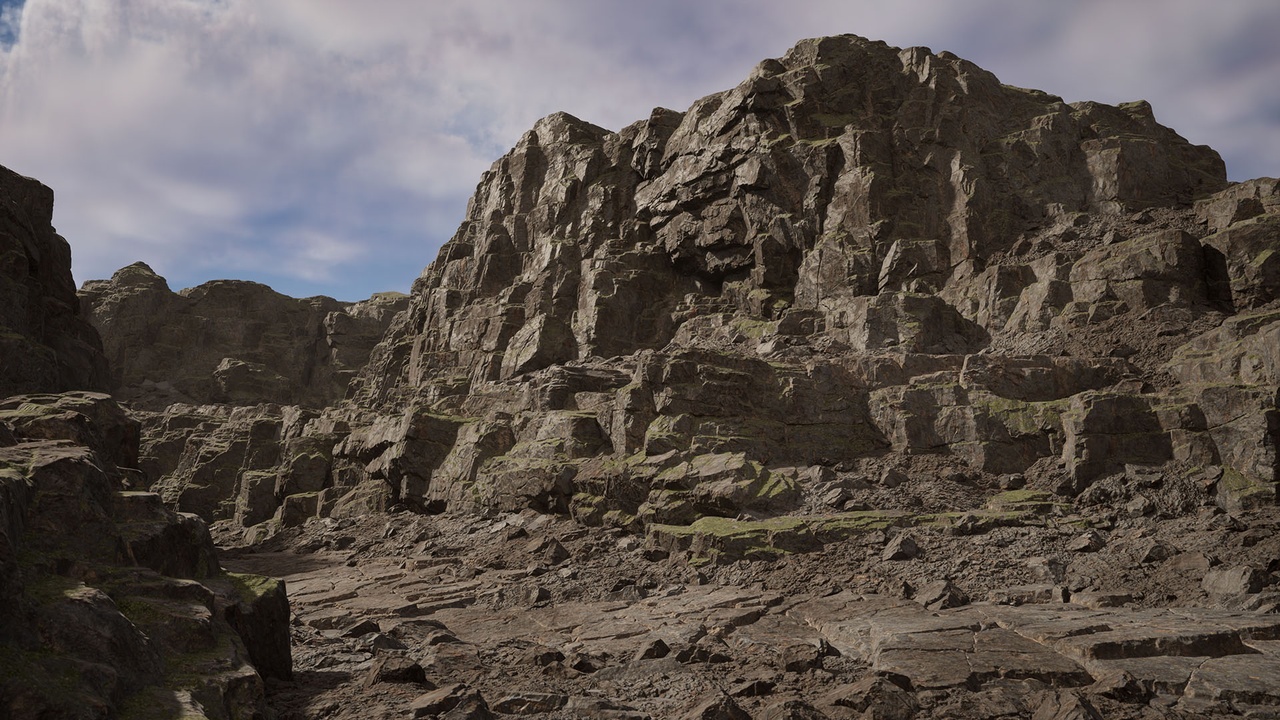 Media 1 for listing Realistic Rock Set 02(Nanite and Low Poly)