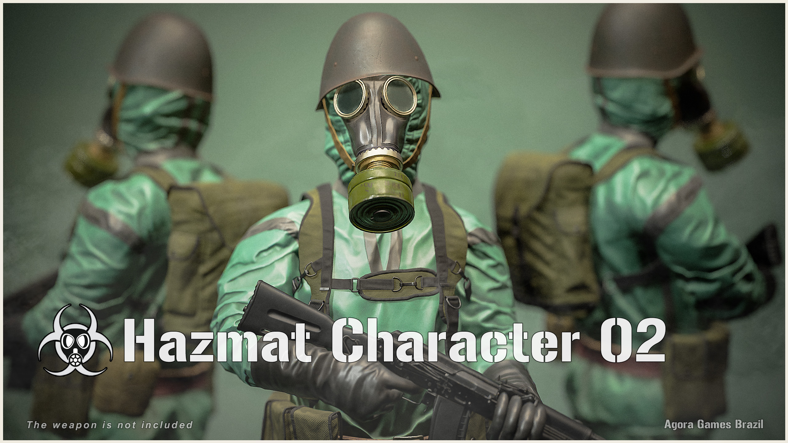 Hazmat Character 02 (Soldier) | Fab, image size:2560x1440