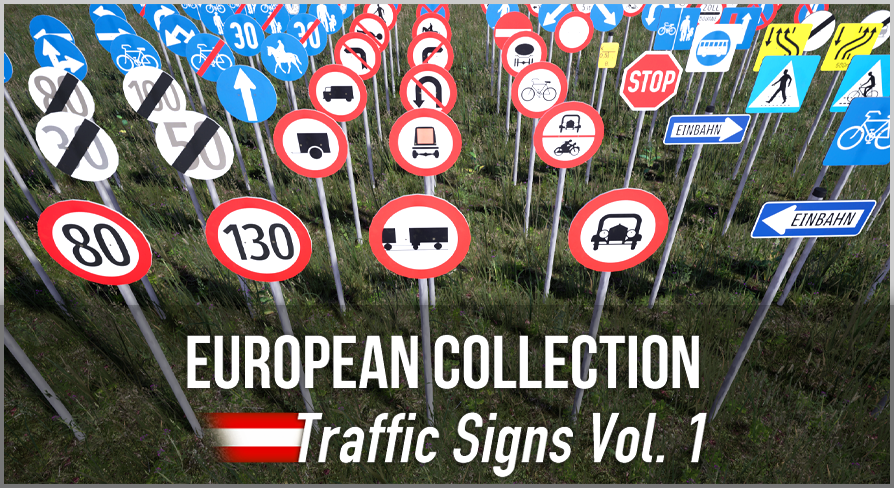 European Collection: Austrian Traffic Signs Vol. 1 | Fab