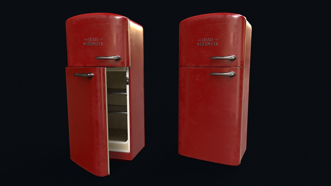 Media 1 for listing Retro Refrigerator