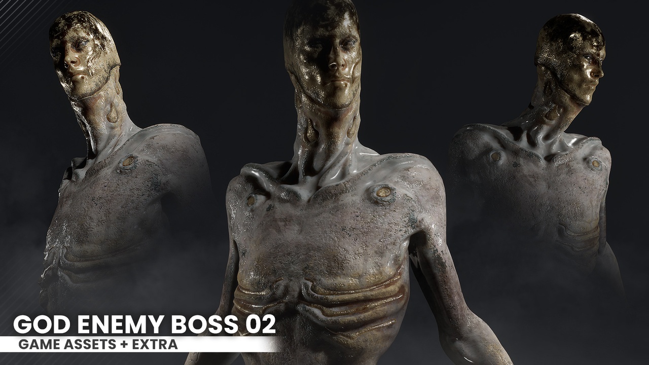 Media 1 for listing God Enemy Boss 02 - Game Assets + Extra | STIGMA STUDIOS