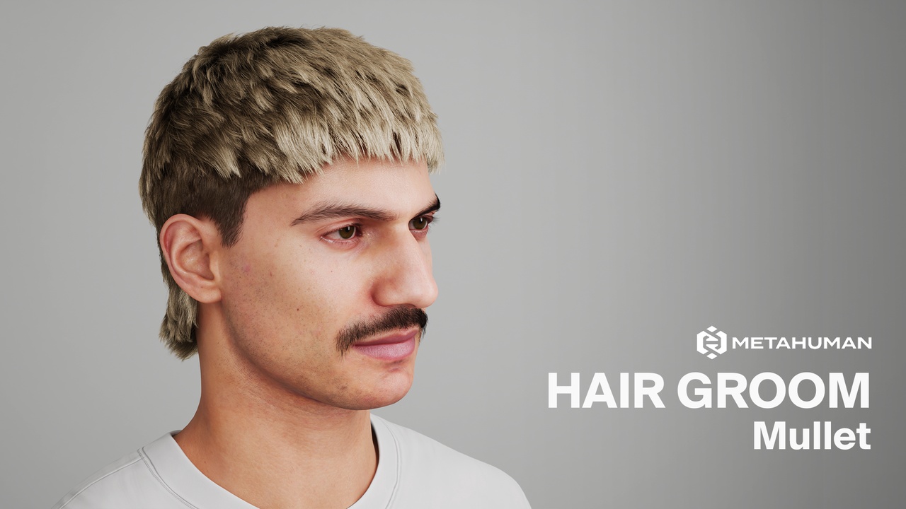 商品 MetaHuman Short Mullet 的媒体 1