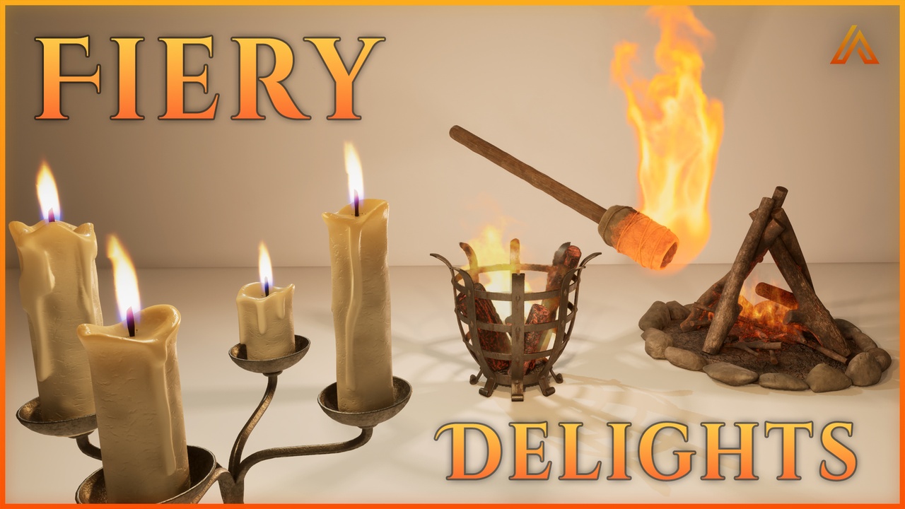 File multimediali per l'articolo Fiery Delights: Realistic Torches, Candles, Bombs, Braziers: 1