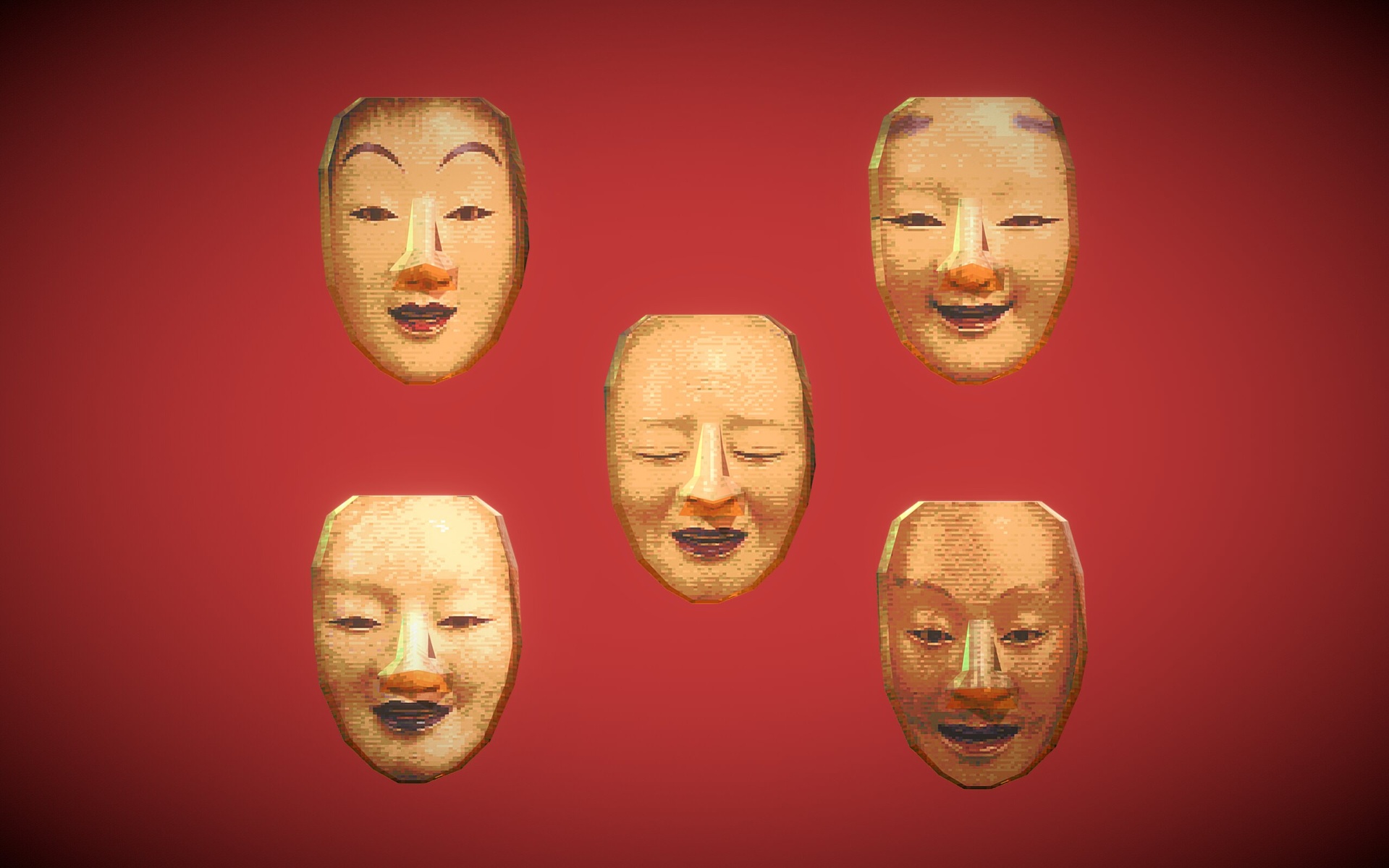 Media 1 for listing PSX - 5 Japanese Mask Pack