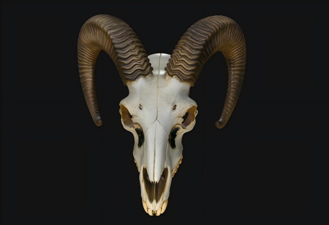 Media 1 for listing Ram Skull