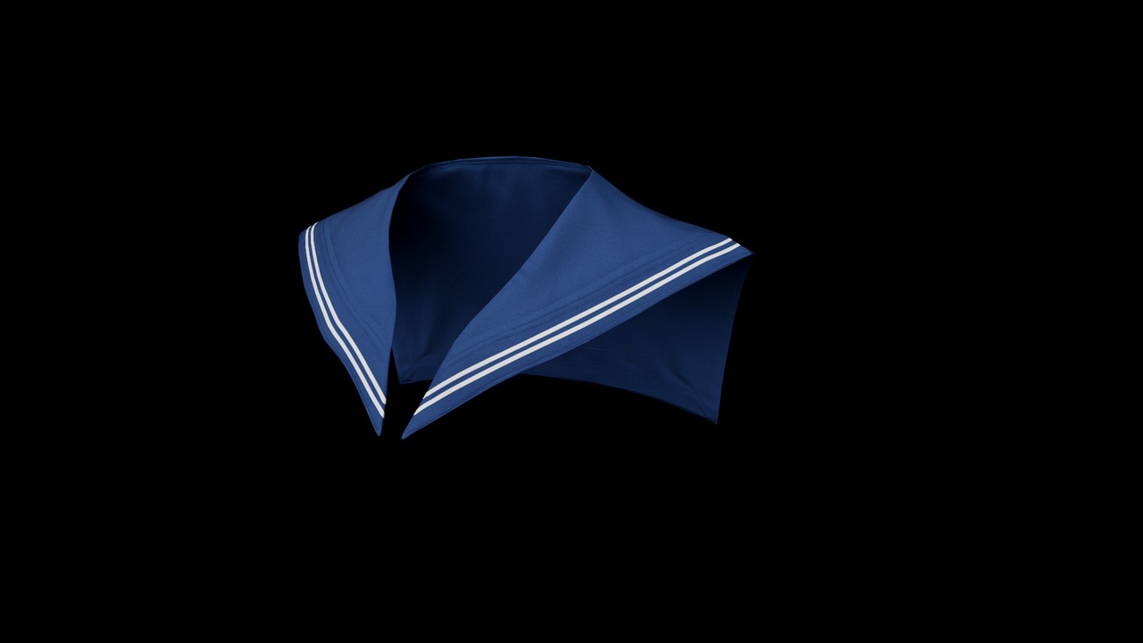 Media 1 for listing Japanese Sailor Scarf – Metahuman Compatible