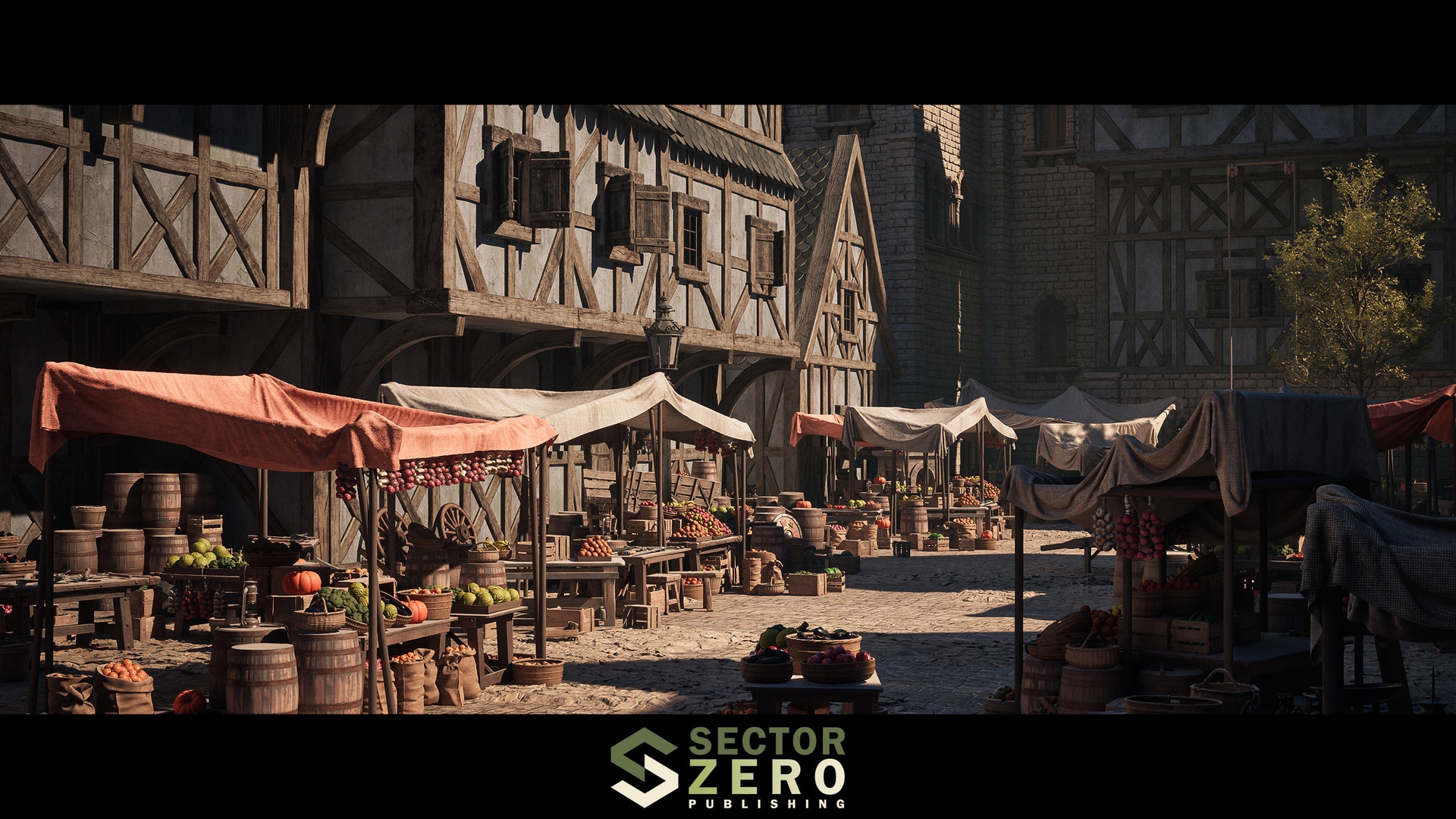 Media 1 for listing Large Medieval Market 3D Environment