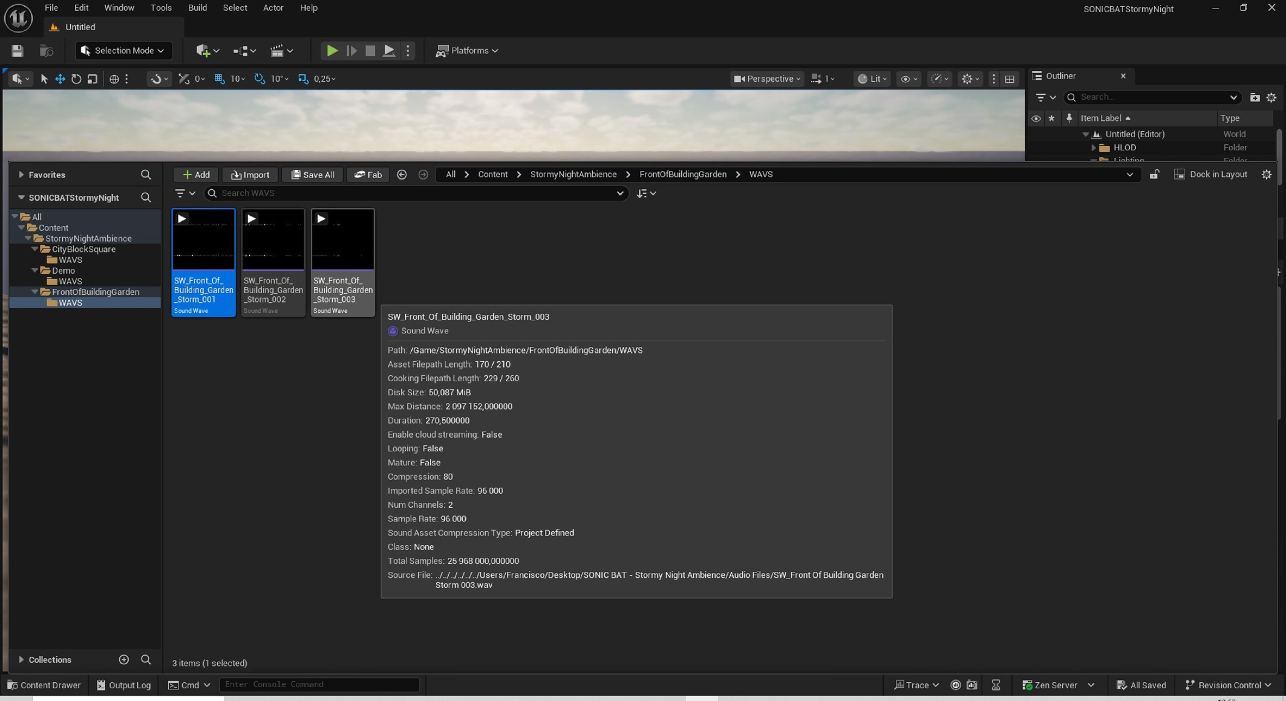 Media 1 for listing Stormy Night Ambience