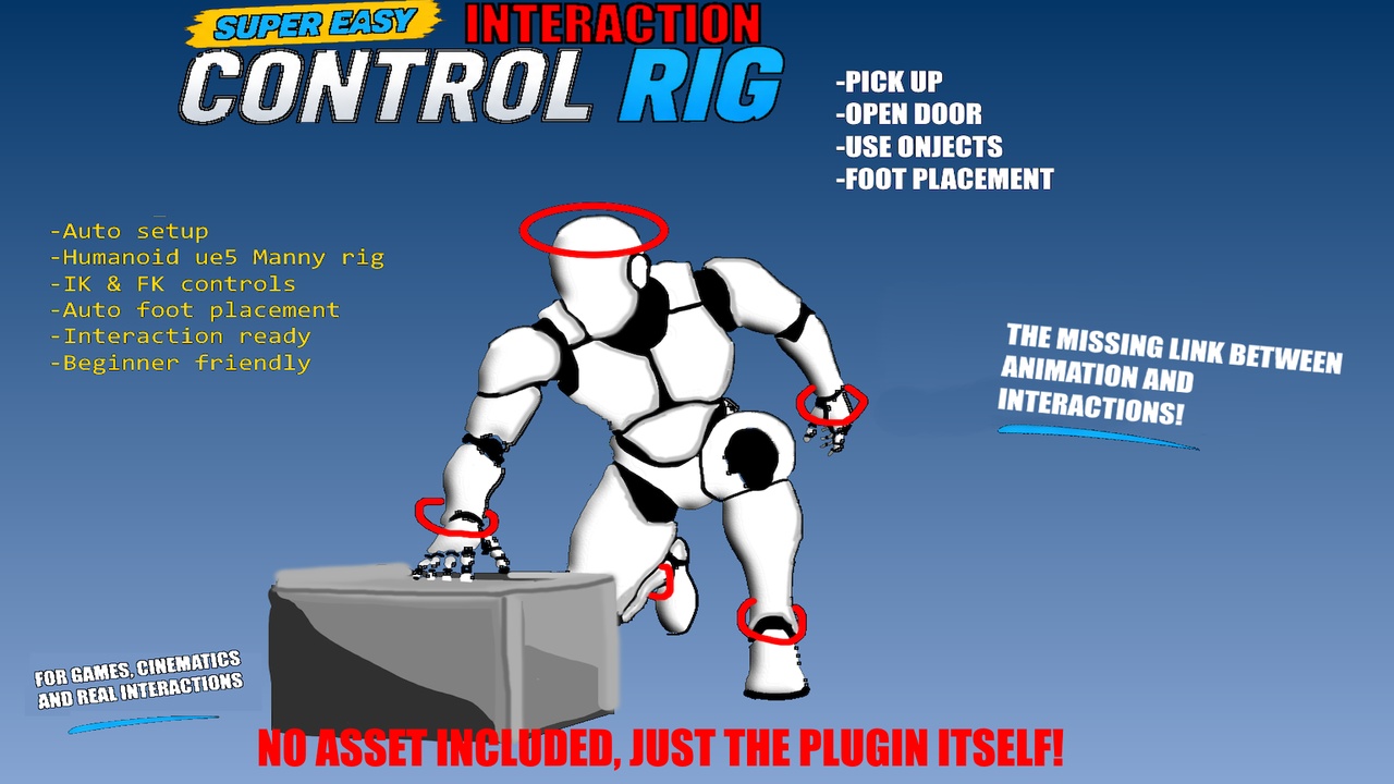 Super Easy Interaction Control Rig | Fab
