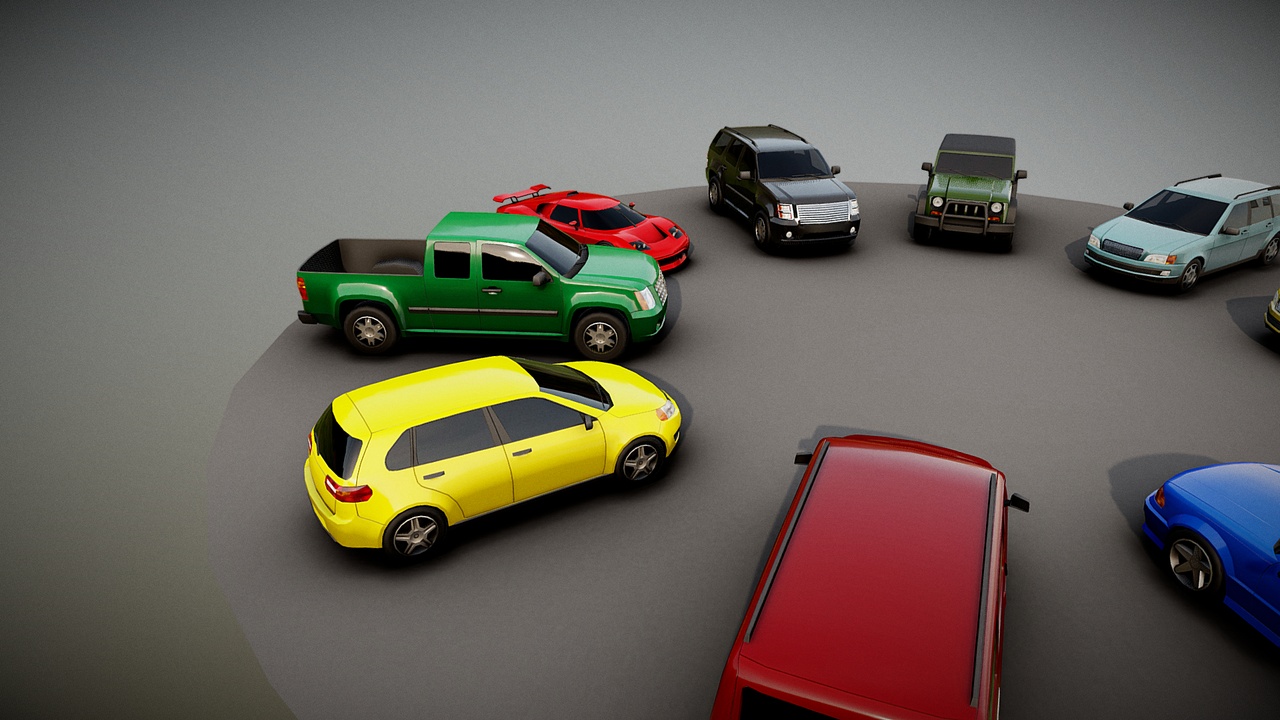 Media 1 for listing Low Poly Passenger Car Pack