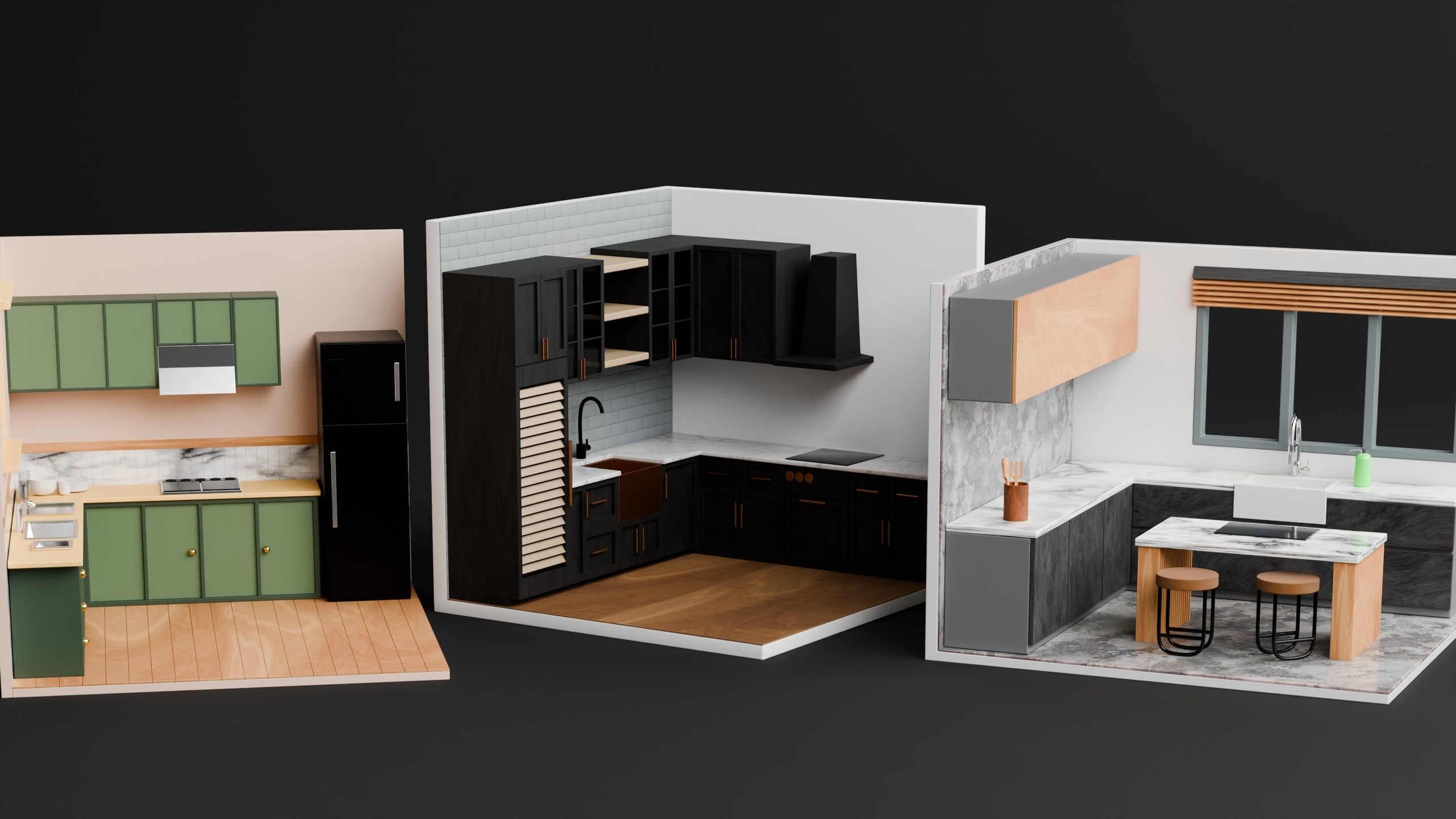 Media 1 for listing 3D Isometric Kitchen Collection