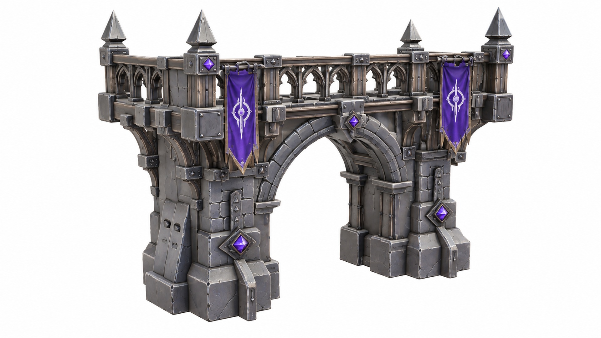 Fantasy Arcane Gothic Archway Balcony preview on Fab