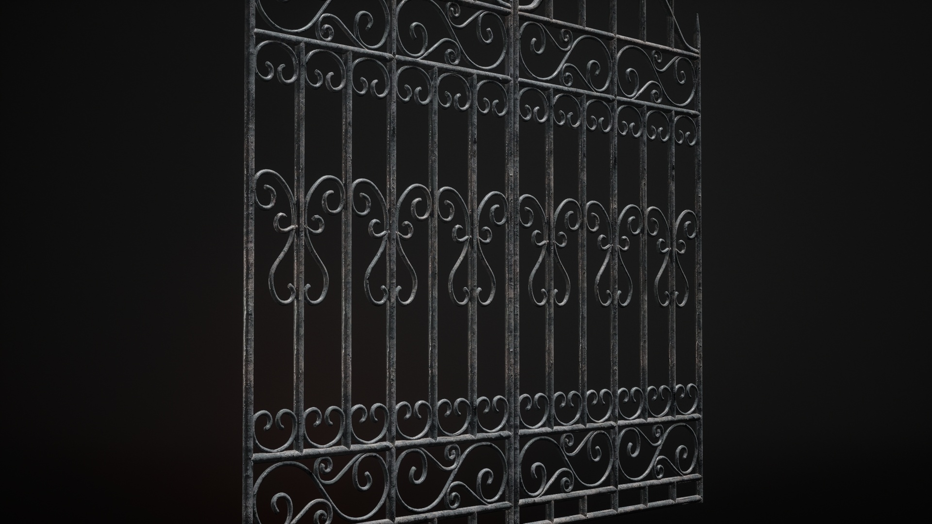 الوسائط 1 للقائمة Wrought Iron Railing A