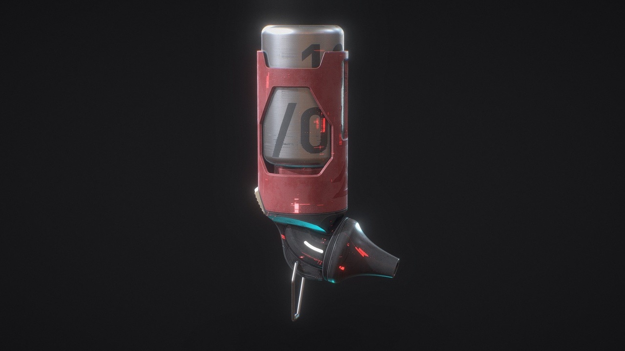 Media 1 for listing Scifi Device - Cyberpunk - Inhaler