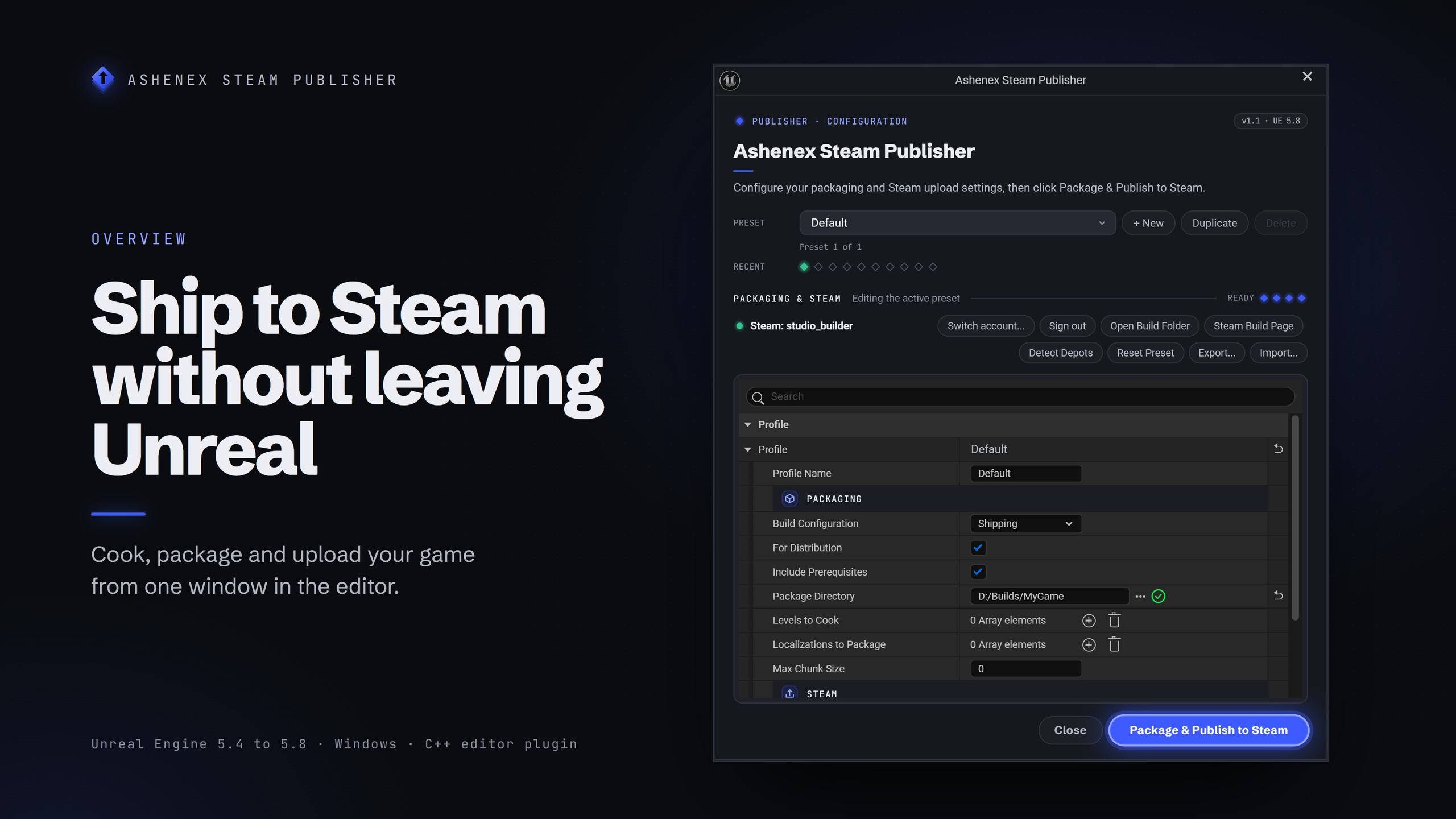 Media 1 for listing Ashenex Steam Publisher (Unreal)