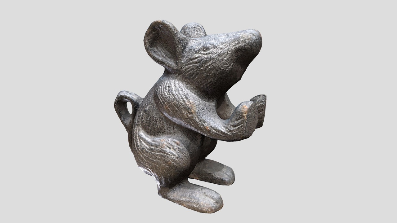 Media 1 for listing Cast Iron Mouse Bookend / Doorstop