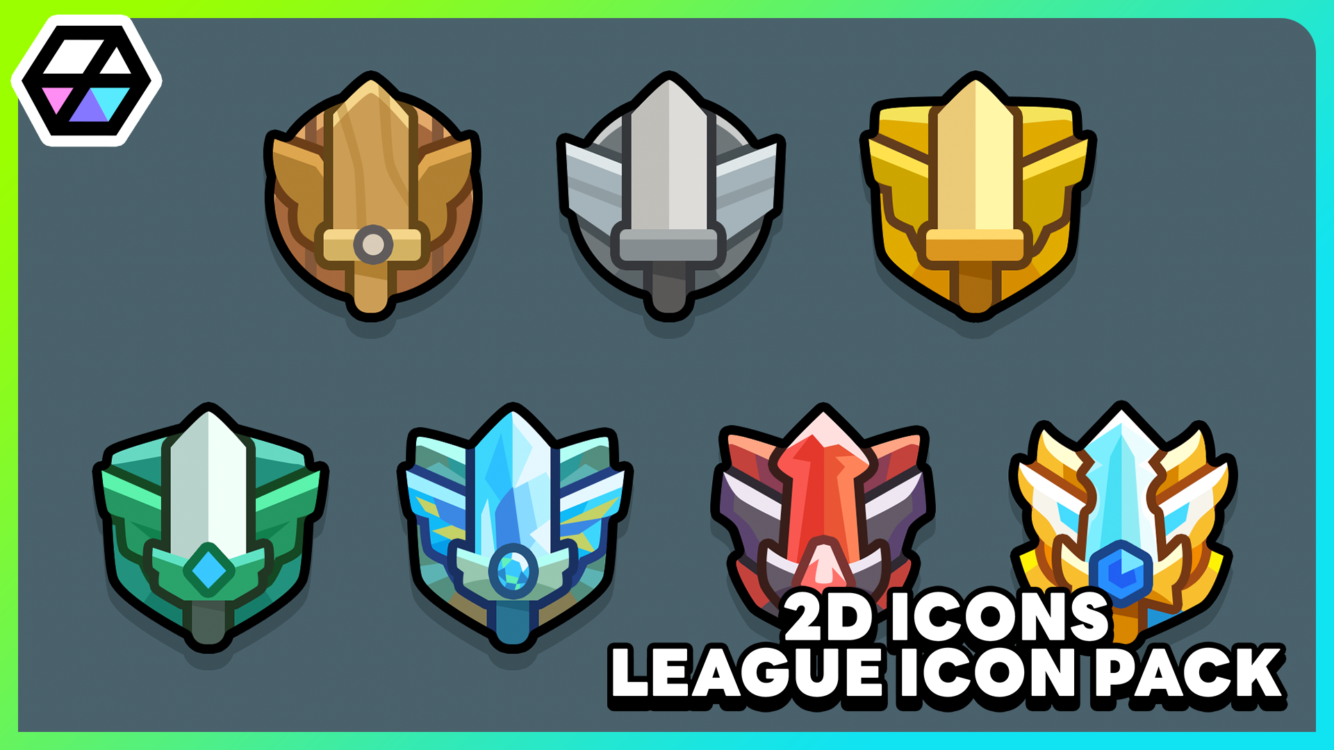 2D Icons - League Icon Pack | Fab