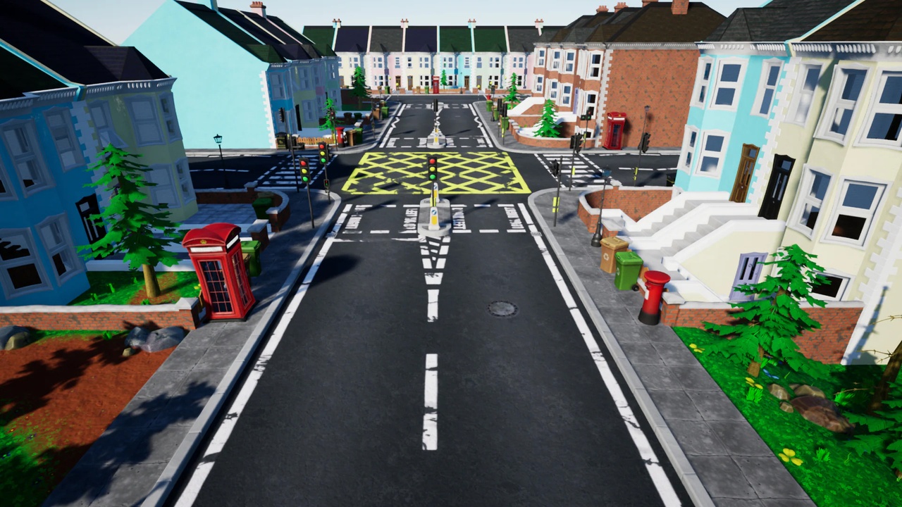 Media 1 for listing Stylized UK Modular House and Road (Stylised British / England Environment)
