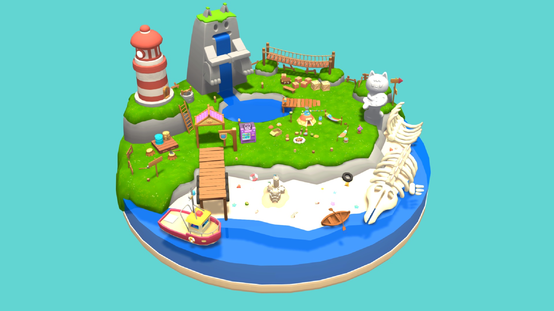 Media 1 for listing 3D Casual Props Island